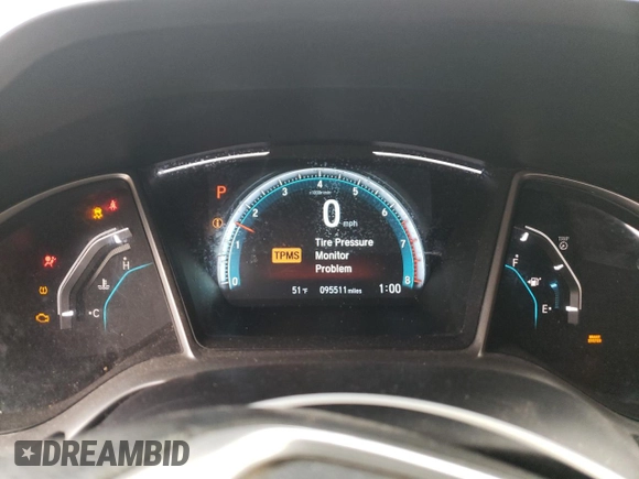 2017 Honda Civic Sedan EX-T with VIN 19XFC1F39HE007380, listed as a Copart auction lot 47723525 with 95,511 mi miles and Salvage Title. Bid and sale history available at carsss.com. Image 9.