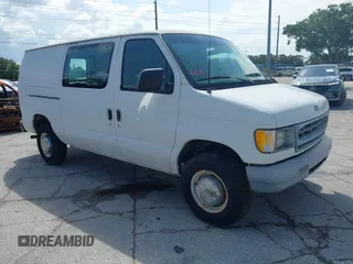 2001 Ford Econoline Cargo z VIN 1FTNE24291HB20980, wystawiony jako IAAI lot #42396814 z przebiegiem 182 594 mil mil oraz . Historia ofert i sprzedaży dostępna na DreamBid. Obrazek 1.