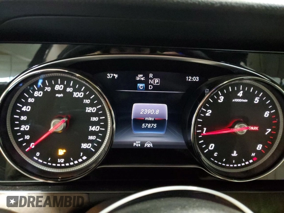 2019 Mercedes-Benz E 450 with VIN WDDZH6JB9KA532482, listed as a Copart auction lot 89017175 with 57,875 mi miles and Salvage Title. Bid and sale history available at DreamBid. Image 9.