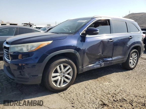 2015 Toyota Highlander LE z VIN 5TDZARFH1FS015053, wystawiony jako Copart lot #58525915 z przebiegiem 182 304 mil mil oraz Szkoda całkowita • Salvage title. Historia ofert i sprzedaży dostępna na DreamBid. Obrazek 1.