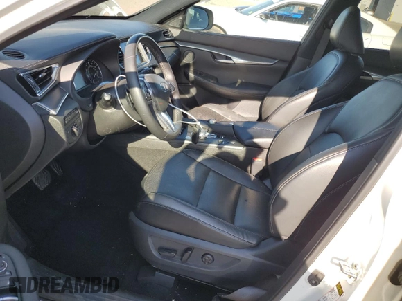 2022 Infiniti QX50 Luxe with VIN 3PCAJ5BB3NF107145, listed as a Copart auction lot 70091034 with 35,513 mi miles and Salvage title. Bid and sale history available at DreamBid. Image 7.