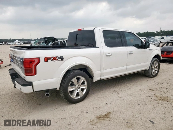 2015 Ford F-150 XL with VIN 1FTEW1CFXFFB33025, listed as a Copart auction lot 57898255 with 63,344 mi miles and Salvage title. Bid and sale history available at DreamBid. Image 3.