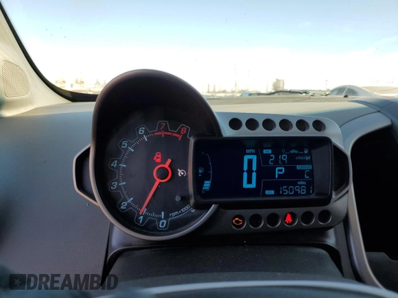 2013 Chevrolet Sonic LTZ with VIN 1G1JE5SH7D4226596, listed as a Copart auction lot 40272184 with 150,981 mi miles and Salvage title. Bid and sale history available at DreamBid. Image 9.