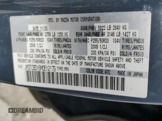 2021 Mazda CX-9 Grand Touring with VIN JM3TCBDY8M0512179, listed as a Copart auction lot 45722665 with 50,029 mi miles and Salvage Title. Bid and sale history available at carsss.com. Image 14.