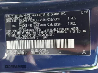 2016 Lexus RX 350 with VIN 2T2BZMCA8GC003640, listed as a IAAI auction lot 42089134 with 83,533 mi miles and . Bid and sale history available at DreamBid. Image 9.