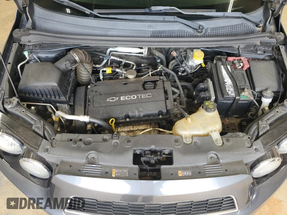 2012 Chevrolet Sonic LT with VIN 1G1JC5SH3C4192144, listed as a Copart auction lot 60973395 with 141,306 mi miles and Salvage title. Bid and sale history available at DreamBid. Image 11.