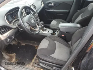2015 Jeep Cherokee Sport with VIN 1C4PJMABXFW776256, listed as a Copart auction lot 49833705 with 216,170 mi miles and Clean Title. Bid and sale history available at carsss.com. Image 7.