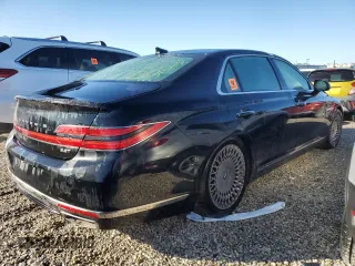 2020 Genesis G90 3.3T Premium with VIN KMTF34PA6LU078241, listed as a Copart auction lot 77247784 with 0 mi miles and Non Repairable. Bid and sale history available at carsss.com. Image 3.