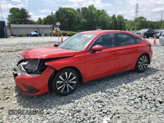 2023 Honda Civic EX-L z VIN 19XFL1H75PE016334, wystawiony jako Copart lot #54838875 z przebiegiem Nie podano mil oraz Szkoda całkowita • Salvage title. Historia ofert i sprzedaży dostępna na DreamBid. Obrazek 1.