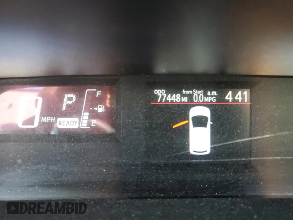 2015 Toyota Prius One with VIN JTDKDTB33F1101493, listed as a Copart auction lot 52699565 with 77,448 mi miles and Salvage Title. Bid and sale history available at DreamBid. Image 9.
