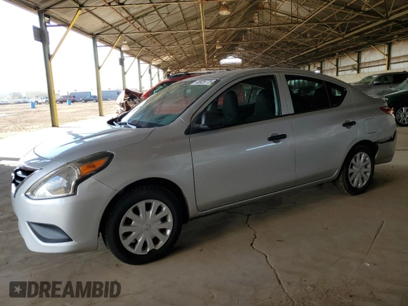 2015 Nissan Versa S Plus with VIN 3N1CN7AP0FL933852, listed as a Copart auction lot 48926775 with 96,556 mi miles and Salvage Title. Bid and sale history available at carsss.com. Image 1.