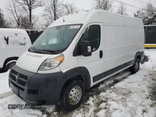 2017 Ram ProMaster Cargo with VIN 3C6TRVDG9HE517606, listed as a Copart auction lot 45267115 with 64,708 mi miles and Clean Title. Bid and sale history available at carsss.com. Image 1.