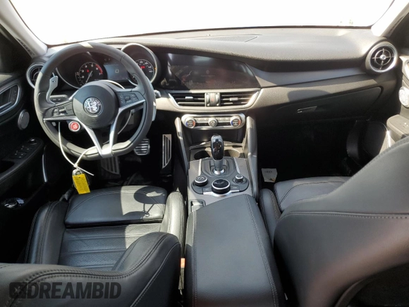 2019 Alfa Romeo Giulia Ti Sport with VIN ZARFAMBN6K7603610, listed as a Copart auction lot 74550354 with 46,722 mi miles and Salvage Title. Bid and sale history available at carsss.com. Image 8.