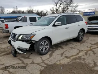 2018 Nissan Pathfinder S z VIN 5N1DR2MM4JC641244, wystawiony jako Copart lot #87079894 z przebiegiem 130 069 mil mil oraz Szkody całkowita. Historia ofert i sprzedaży dostępna na DreamBid. Obrazek 1.