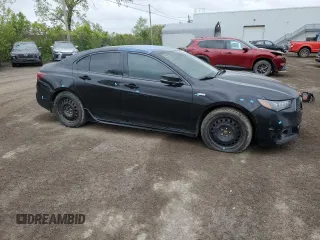 2018 Acura TLX Advance with VIN 19UUB3F82JA800564, listed as a Copart auction lot 58176705 with Not provided miles and Salvage title. Bid and sale history available at DreamBid. Image 4.