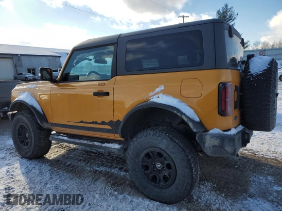 2022 Ford Bronco with VIN 1FMDE5CP7NLB42694, listed as a Copart auction lot 88515645 with 47,503 mi miles and Salvage Title. Bid and sale history available at DreamBid. Image 2.