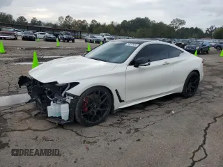 2022 Infiniti Q60 Red Sport 400 with VIN JN1FV7LK5NM660250, listed as a Copart auction lot 79037824 with 33,774 mi miles and Salvage title. Bid and sale history available at DreamBid. Image 1.