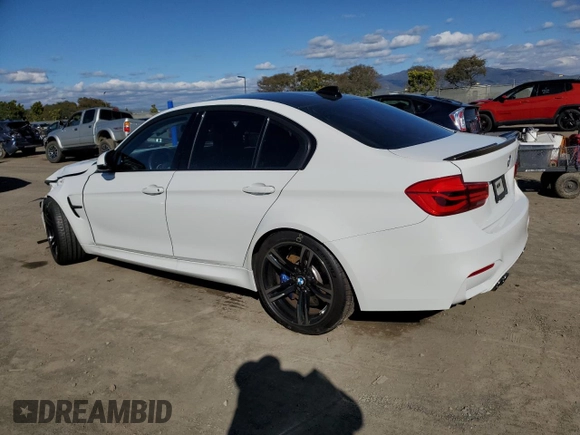 2018 BMW M3 with VIN WBS8M9C57J5L00828, listed as a Copart auction lot 42572923 with 33,042 mi miles. Bid and sale history available at carsss.com. Image 2.