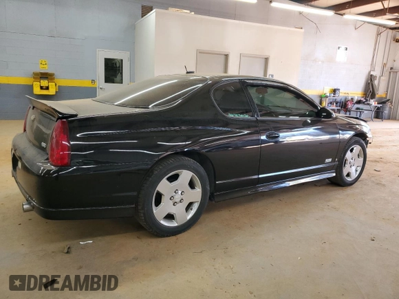 2006 Chevrolet Monte Carlo SS with VIN 2G1WL16C169325854, listed as a Copart auction lot 42837215 with 182,543 mi miles and Salvage Title. Bid and sale history available at carsss.com. Image 3.