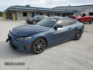 2022 BMW 4 Series 430i with VIN WBA53AP04NCL00670, listed as a Copart auction lot 86924044 with 43,726 mi miles and Salvage Title. Bid and sale history available at carsss.com. Image 1.
