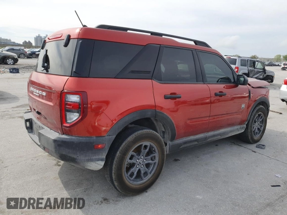 2023 Ford Bronco Sport Big Bend with VIN 3FMCR9B63PRD49863, listed as a Copart auction lot 50398135 with 30,737 mi miles and Clean title. Bid and sale history available at DreamBid. Image 3.