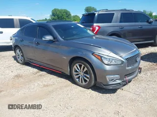 2015 Infiniti M35h Hybrid with VIN JN1EY1AP2FM510029, listed as a IAAI auction lot 41795913 with 152,475 mi miles. Bid and sale history available at carsss.com. Image 1.