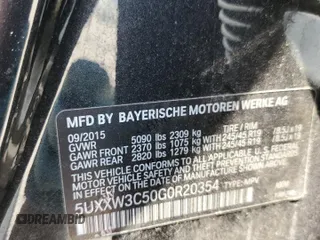 2016 BMW X4 xDrive28i with VIN 5UXXW3C50G0R20354, listed as a Copart auction lot 51261723 with 65,152 mi miles. Bid and sale history available at carsss.com. Image 15.