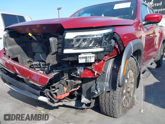 2022 Nissan Frontier SV with VIN 1N6ED1EJ3NN646349, listed as a IAAI auction lot 41694649 with 24,013 mi miles and . Bid and sale history available at DreamBid. Image 6.