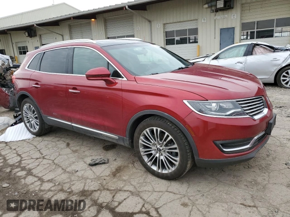 2016 Lincoln MKX Reserve with VIN 2LMTJ8LR9GBL29260, listed as a Copart auction lot 48783825 with 125,140 mi miles and Clean Title. Bid and sale history available at DreamBid. Image 4.