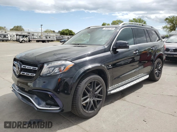 2017 Mercedes-Benz GLS 63 AMG with VIN 4JGDF7FE0HA773161, listed as a Copart auction lot 50959745 with 72,684 mi miles and Salvage Title. Bid and sale history available at DreamBid. Image 1.
