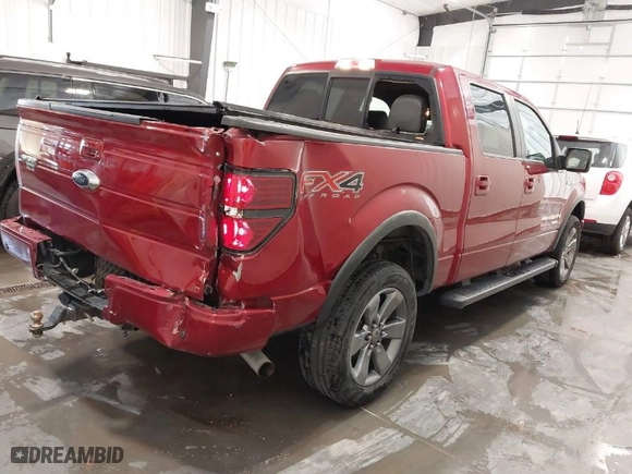2013 Ford F-150 XL with VIN 1FTFW1ET5DKE33678, listed as a IAAI auction lot 41745788 with 63,018 mi miles. Bid and sale history available at carsss.com. Image 4.