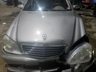 2004 Mercedes-Benz S-Class 5.0L with VIN WDBNG84J54A387825, listed as a Copart auction lot 45894265 with 0 mi miles and Salvage Title. Bid and sale history available at carsss.com. Image 12.