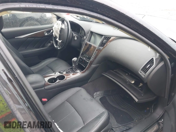 2014 Infiniti Q50 Premium with VIN JN1BV7AR9EM685022, listed as a IAAI auction lot 39874056 with 95,980 mi miles and . Bid and sale history available at DreamBid. Image 5.