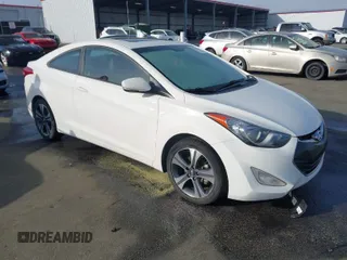 2013 Hyundai Elantra Coupe SE with VIN KMHDH6AE3DU010717, listed as a IAAI auction lot 41832406 with 232,929 mi miles. Bid and sale history available at carsss.com. Image 1.