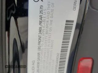 2020 Audi A5 Sportback Premium with VIN WAUANCF50LA006242, listed as a Copart auction lot 41793634 with Not Provided miles. Bid and sale history available at carsss.com. Image 13.