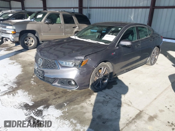 2019 Acura TLX w/A-Spec Pkg with VIN 19UUB1F64KA001793, listed as a IAAI auction lot 40930411 with 1 mi miles. Bid and sale history available at carsss.com. Image 17.