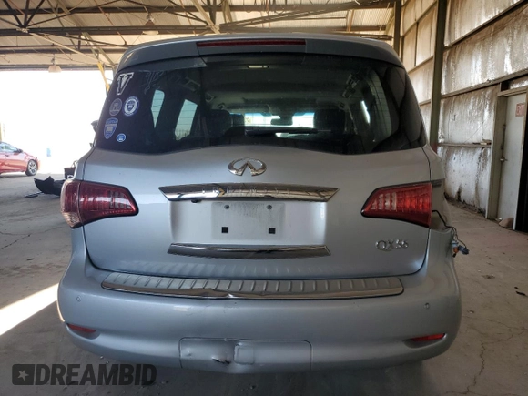 2012 Infiniti QX56 7-passenger with VIN JN8AZ2NF8C9515013, listed as a Copart auction lot 73123884 with 124,300 mi miles and Salvage Title. Bid and sale history available at carsss.com. Image 6.