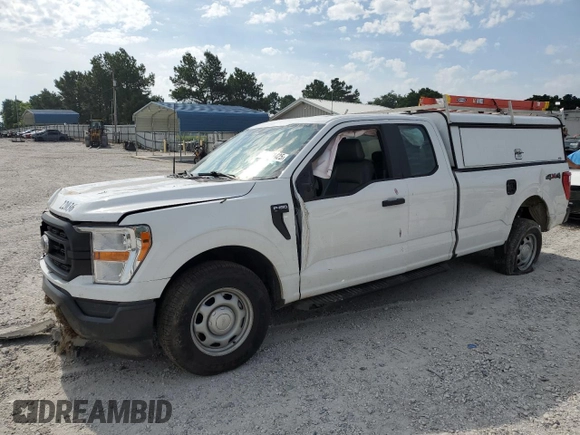 2022 Ford F-150 XL with VIN 1FTFX1E57NKD05538, listed as a Copart auction lot 58801425 with 53,392 mi miles and Salvage title. Bid and sale history available at DreamBid. Image 1.