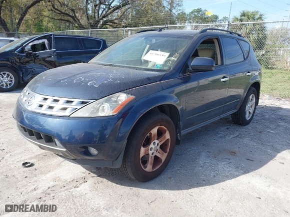 2005 Nissan Murano SL with VIN JN8AZ08W25W403652, listed as a IAAI auction lot 41706559 with 119,253 mi miles. Bid and sale history available at carsss.com. Image 2.