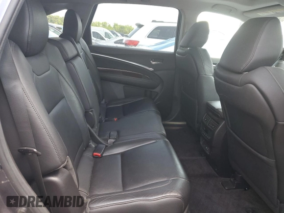 2017 Acura MDX Technology with VIN 5FRYD4H59HB012299, listed as a Copart auction lot 61800815 with 107,043 mi miles and Salvage title. Bid and sale history available at DreamBid. Image 11.