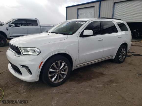 2022 Dodge Durango SXT with VIN 1C4RDHAG9NC158977, listed as a Copart auction lot 48378195 with 29,715 mi miles and Salvage Title. Bid and sale history available at carsss.com. Image 1.