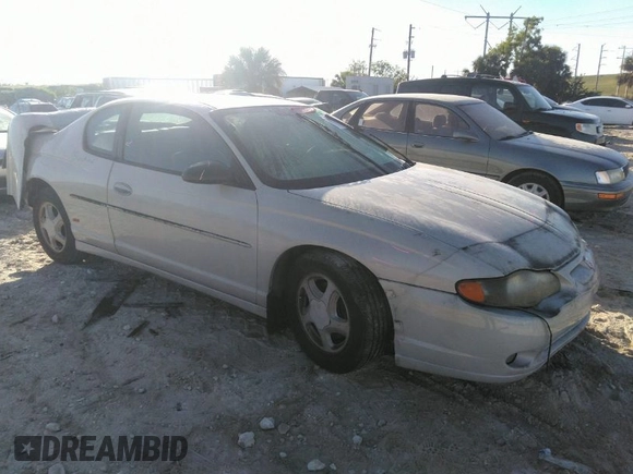 2004 Chevrolet Monte Carlo SS with VIN 2G1WX12K749295984, listed as a IAAI auction lot 35561007 with 1 mi miles. Bid and sale history available at carsss.com. Image 1.