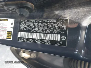 2011 Toyota Prius I with VIN JTDKN3DU7B0264070, listed as a IAAI auction lot 42153409 with 208,430 mi miles and . Bid and sale history available at DreamBid. Image 9.