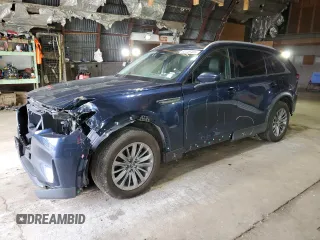 2024 Mazda CX-90 Preferred with VIN JM3KKBHD1R1140286, listed as a Copart auction lot 62449485 with 26,306 mi miles and Salvage title. Bid and sale history available at DreamBid. Image 1.