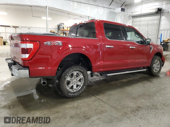 2021 Ford F-150 XL with VIN 1FTFW1E57MKE11716, listed as a Copart auction lot 61458915 with 47,080 mi miles and Salvage title. Bid and sale history available at DreamBid. Image 3.