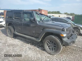 2024 Jeep Wrangler Sport with VIN 1C4PJXKN4RW197634, listed as a Copart auction lot 67890154 with 12,833 mi miles and Salvage title. Bid and sale history available at DreamBid. Image 4.