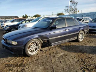 2001 BMW 7 Series 740iA with VIN WBAGG83431DN89690, listed as a Copart auction lot 87008164 with 161,560 mi miles and Clean Title. Bid and sale history available at carsss.com. Image 1.