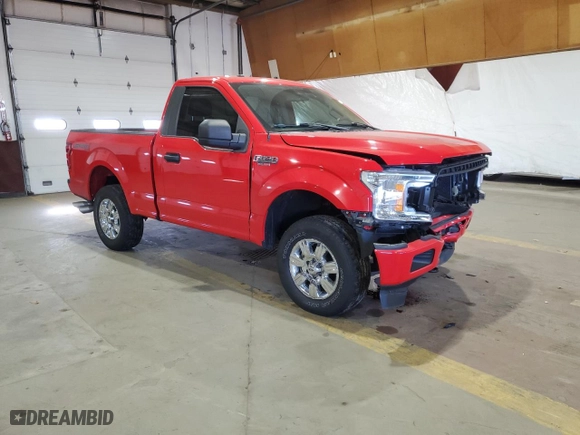 2018 Ford F-150 XL with VIN 1FTMF1E50JKC68398, listed as a Copart auction lot 80066644 with 38,811 mi miles and Salvage Title. Bid and sale history available at carsss.com. Image 4.