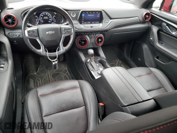 2022 Chevrolet Blazer RS with VIN 3GNKBERS4NS119021, listed as a Copart auction lot 52615455 with 60,684 mi miles and Salvage title. Bid and sale history available at DreamBid. Image 8.