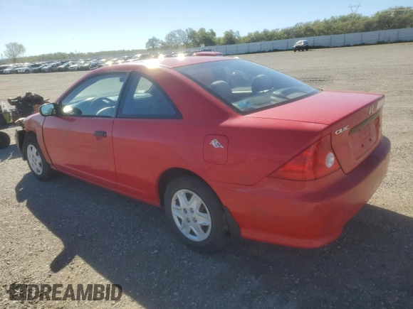 2005 Honda Civic VP z VIN 1HGEM22155L061234, wystawiony jako Copart lot #50332425 z przebiegiem 208 334 mil mil oraz Szkoda całkowita • Salvage title. Historia ofert i sprzedaży dostępna na DreamBid. Obrazek 2.